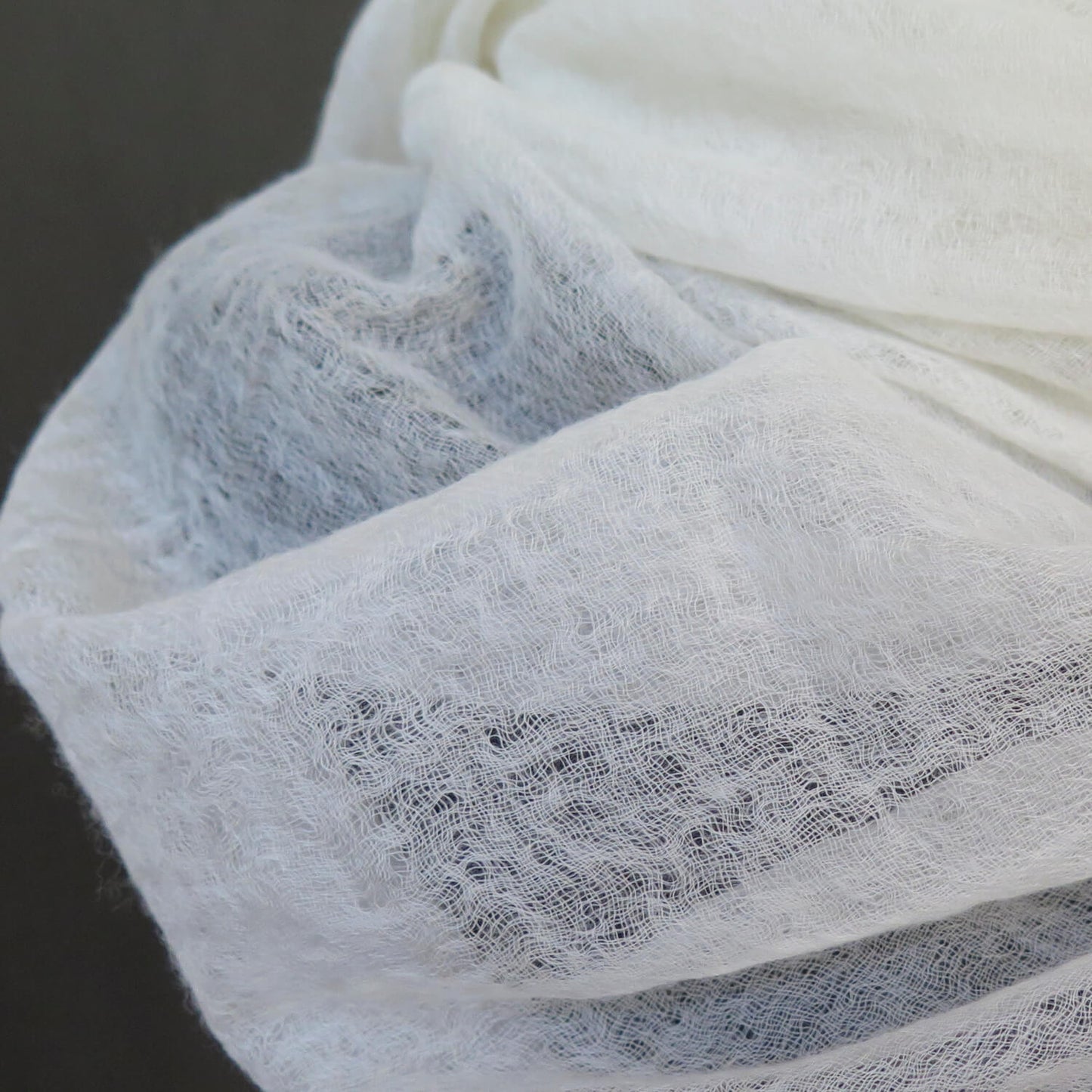 White Cashmere Scarf | Ultra light Mongolian Cashmere | All season wrap