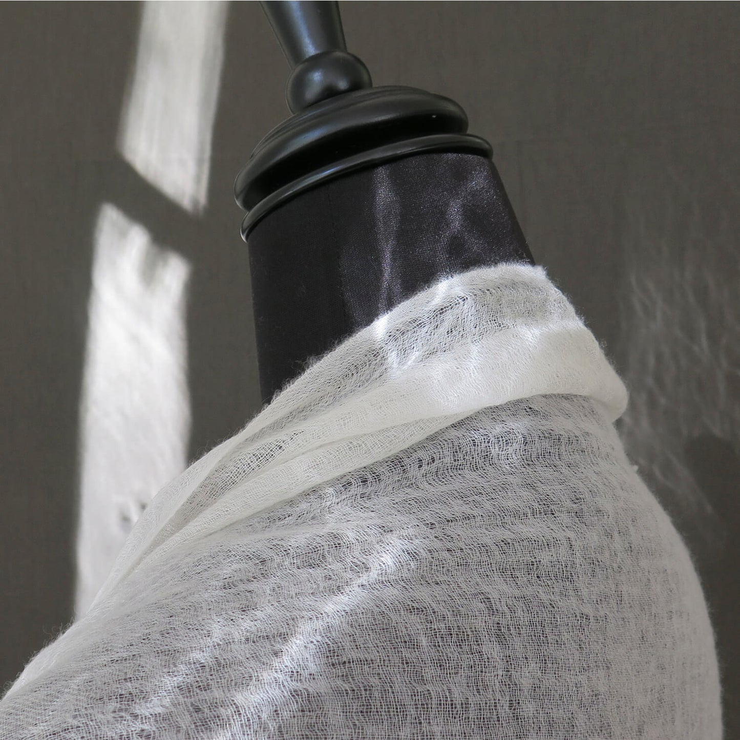 White Cashmere Scarf | Ultra light Mongolian Cashmere | All season wrap