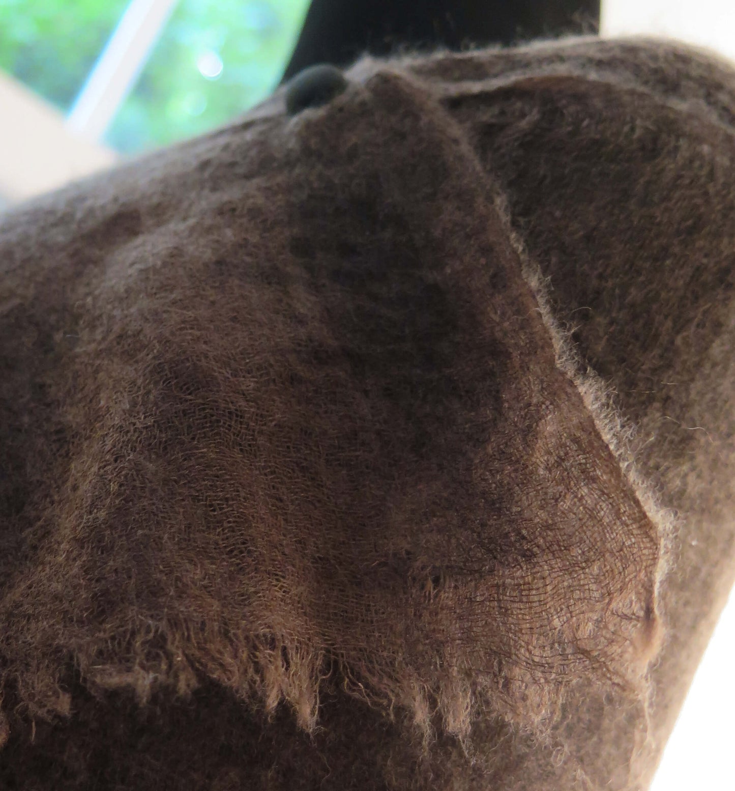Dark Brown Cashmere Scarf | Ultra light Mongolian Cashmere | All season wrap