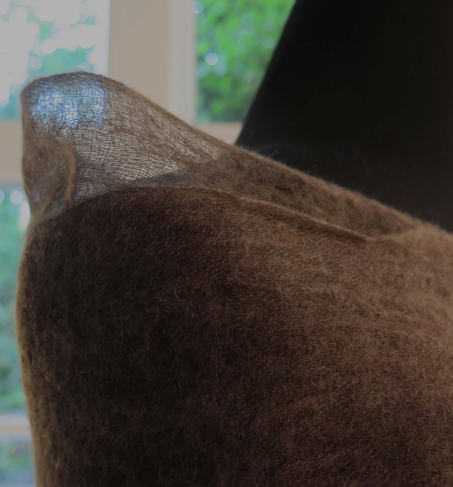 Dark Brown Cashmere Scarf | Ultra light Mongolian Cashmere | All season wrap