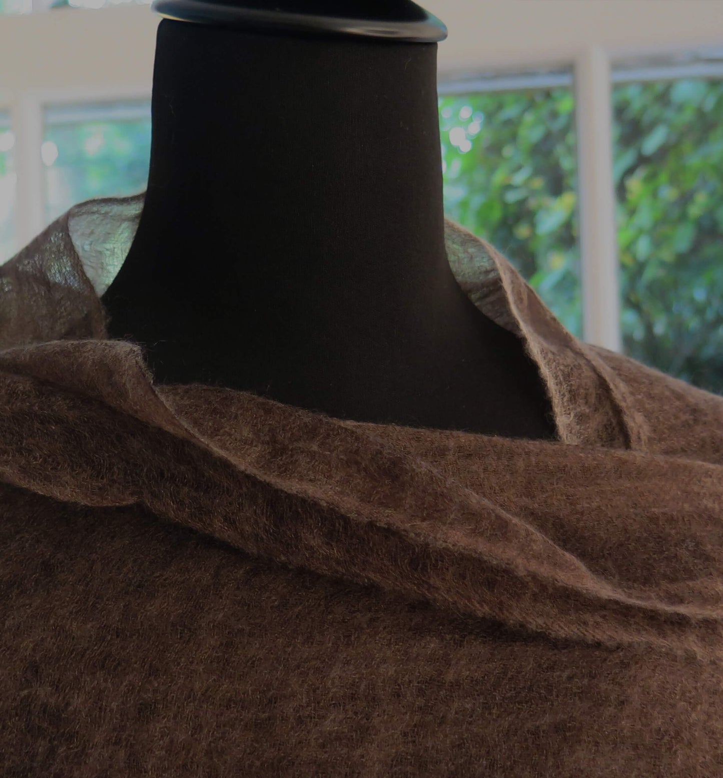 Dark Brown Cashmere Scarf | Ultra light Mongolian Cashmere | All season wrap