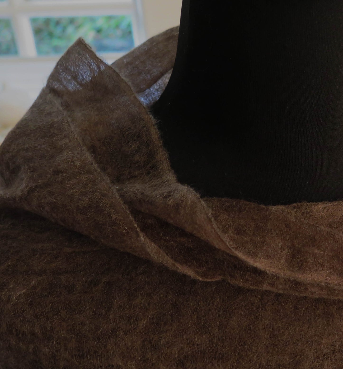Dark Brown Cashmere Scarf | Ultra light Mongolian Cashmere | All season wrap