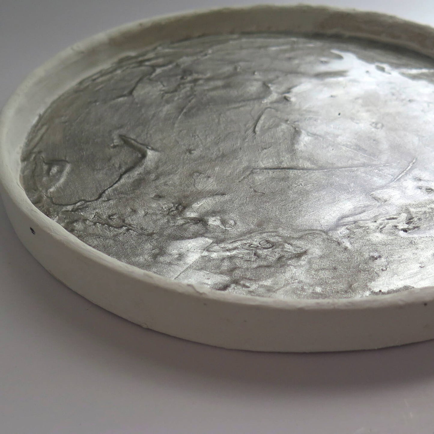 Luminescence | Silvered White Tray | 03