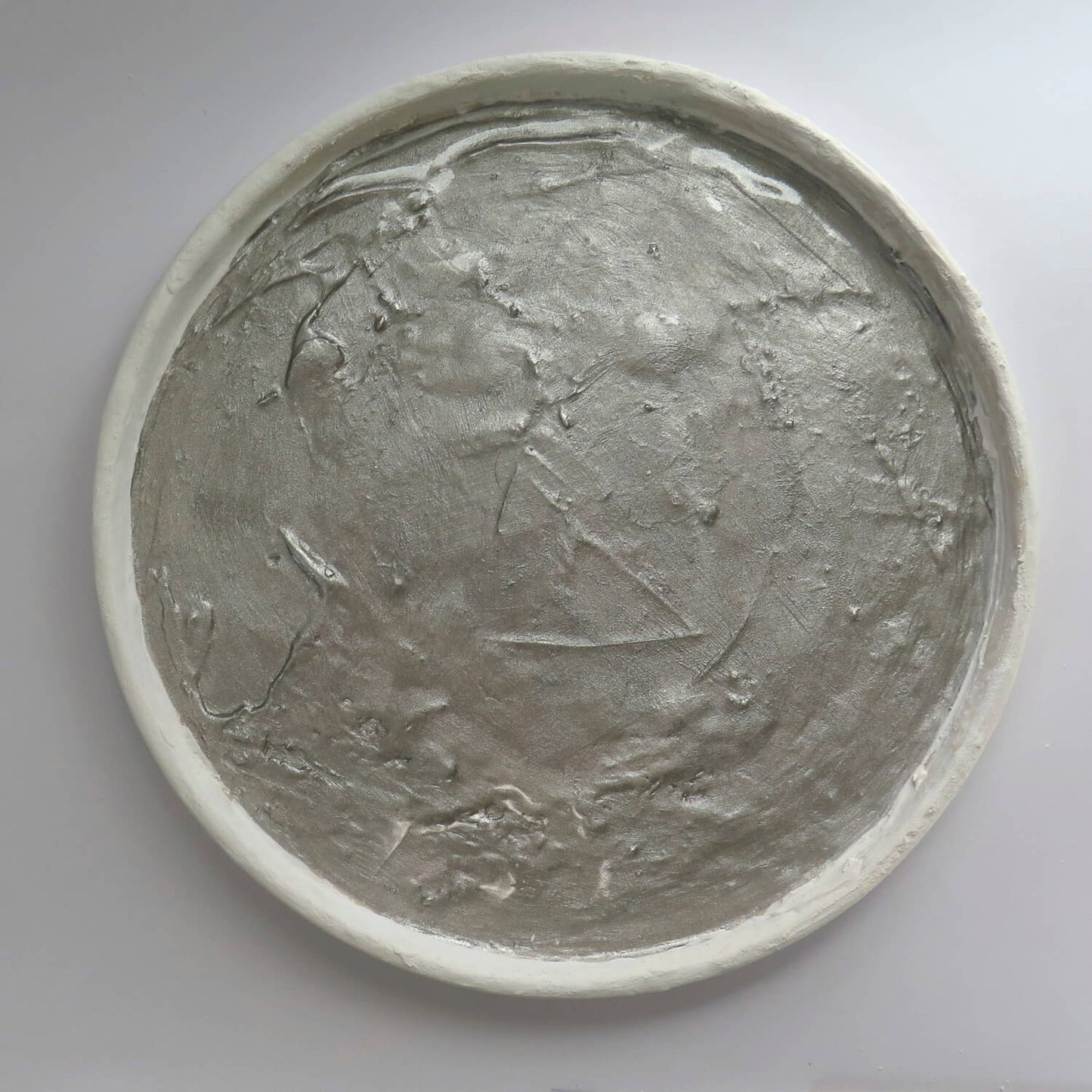 Luminescence | Silvered White Tray | 03