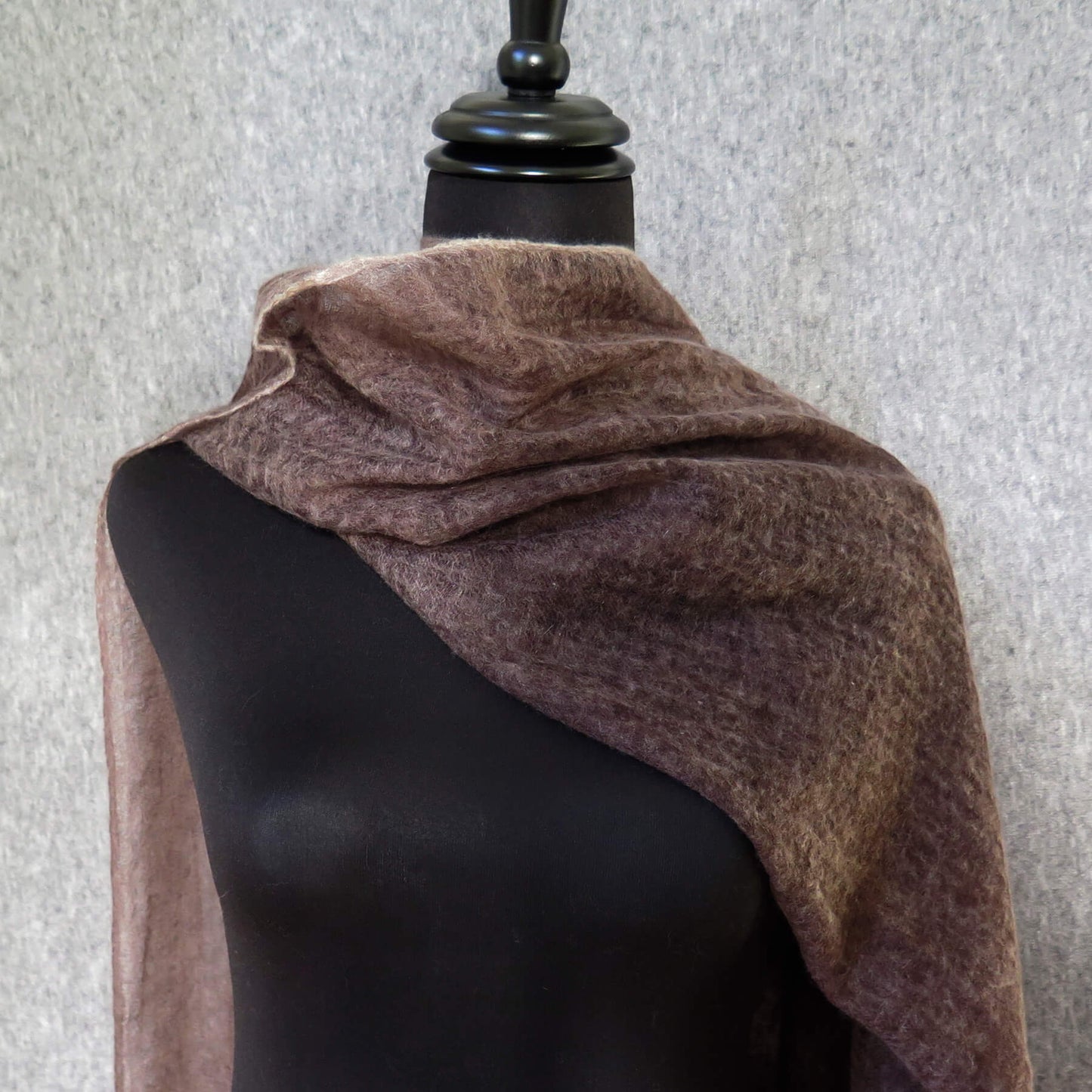 Dark Brown Cashmere Scarf | Ultra light Mongolian Cashmere | All season wrap