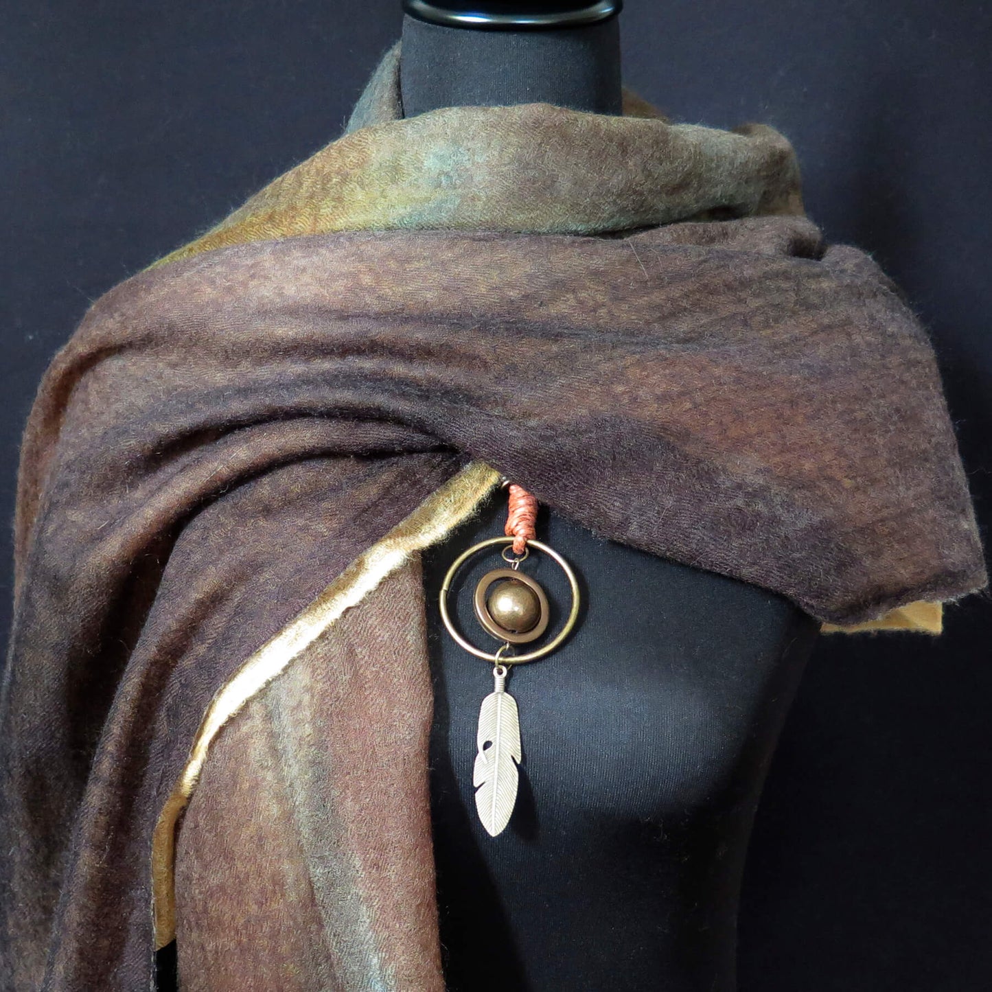 Algae Pollen Japanese Watercolour Cashmere Scarf | Ultra light Pure Mongolian Cashmere | All season wrap (Copy)