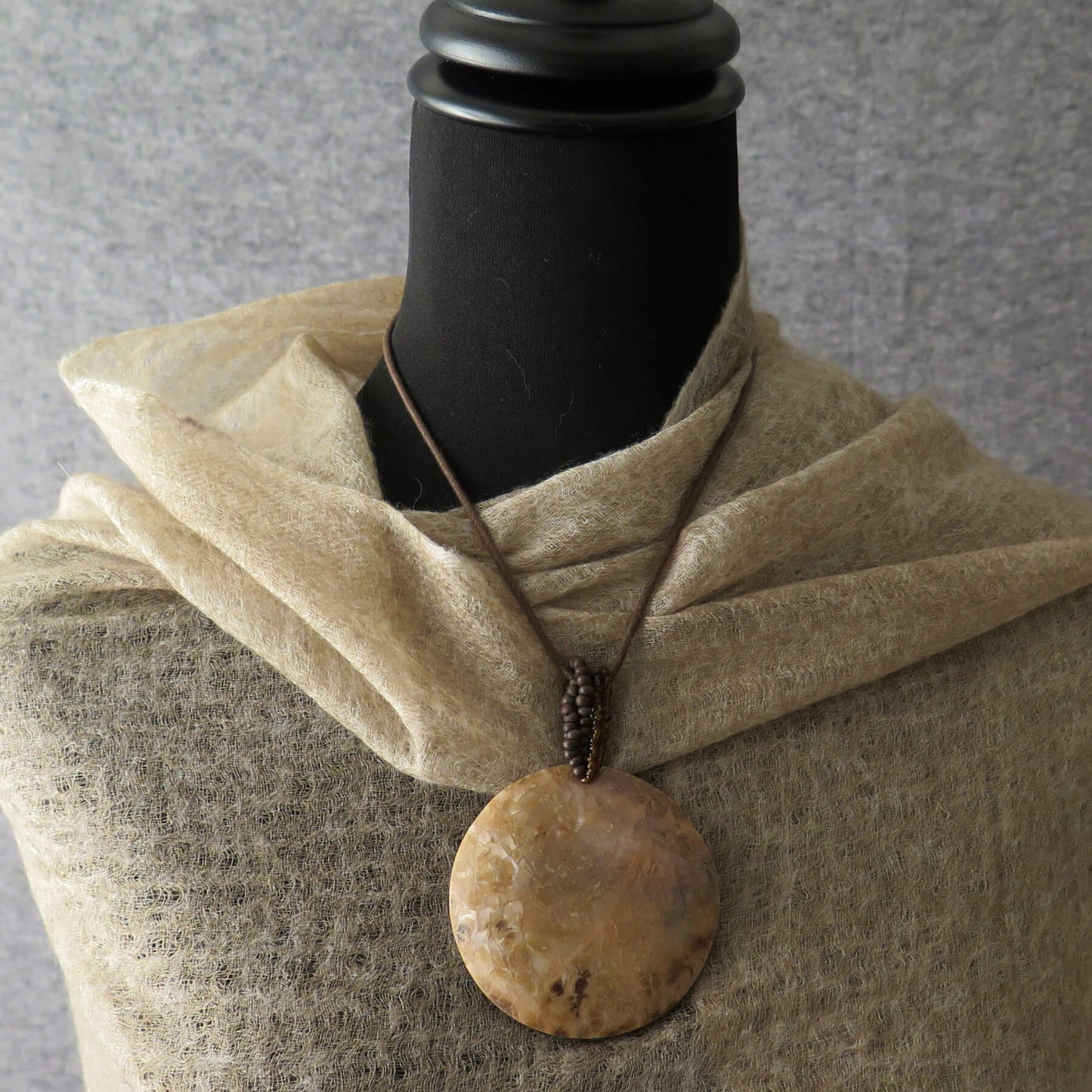 Fawn Cashmere Scarf | Ultra light Pure Mongolian Cashmere | All season wrap