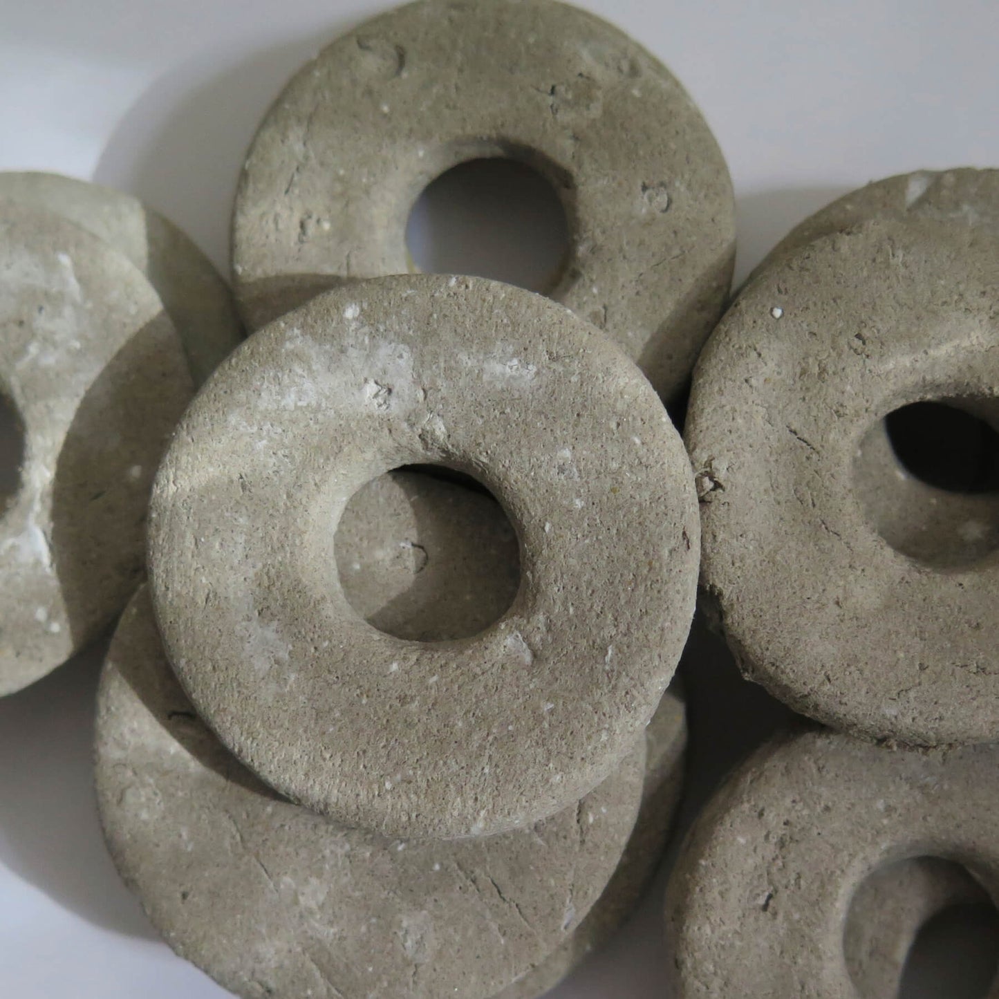 Oslo rock handmade grey pendant | Adjustable length vegan suede cord necklace
