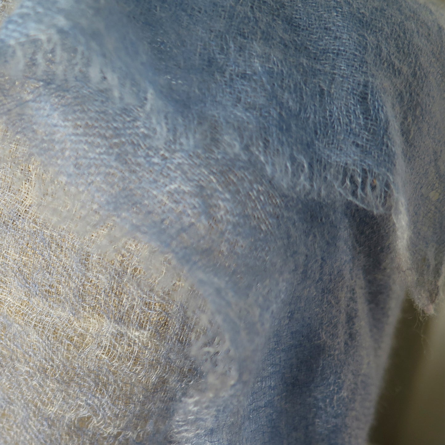 Light Blue Cashmere Scarf | Ultra light Mongolian Cashmere | All season wrap