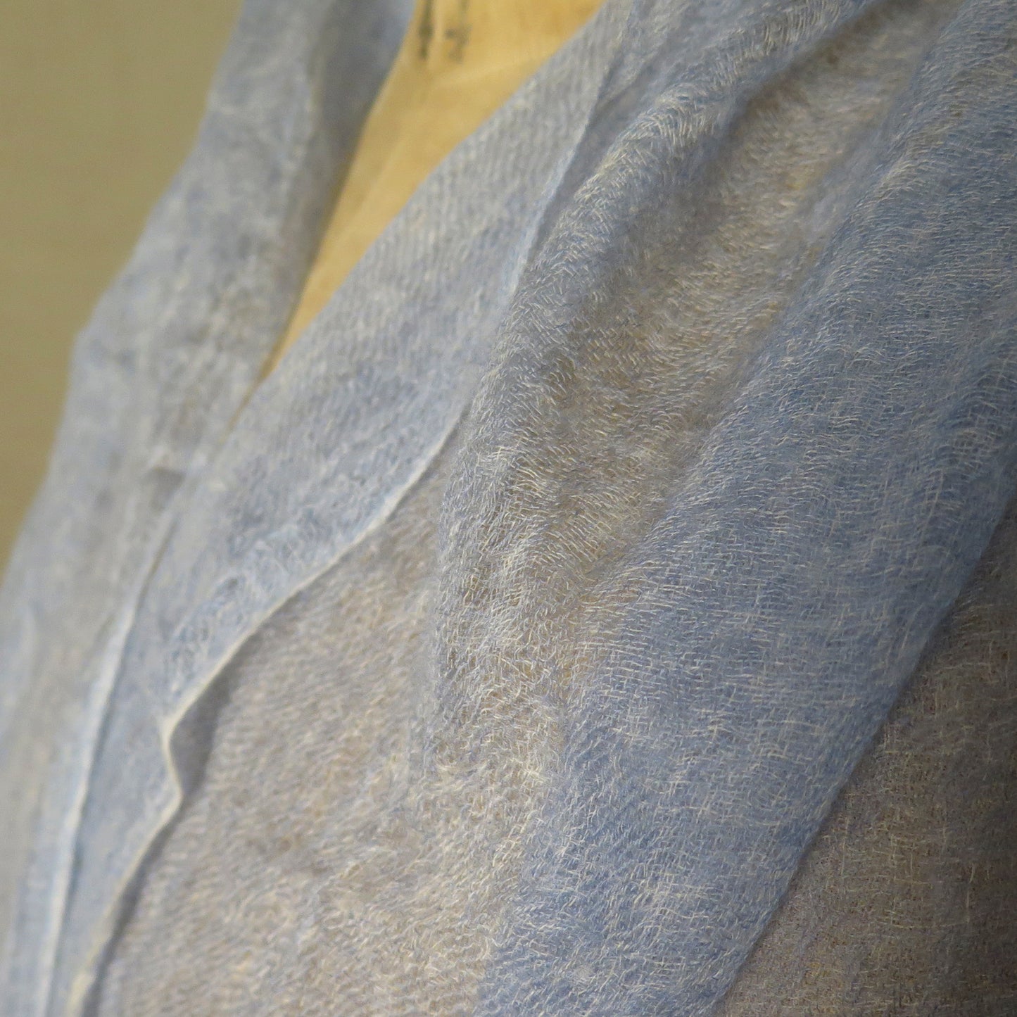 Light Blue Cashmere Scarf | Ultra light Mongolian Cashmere | All season wrap