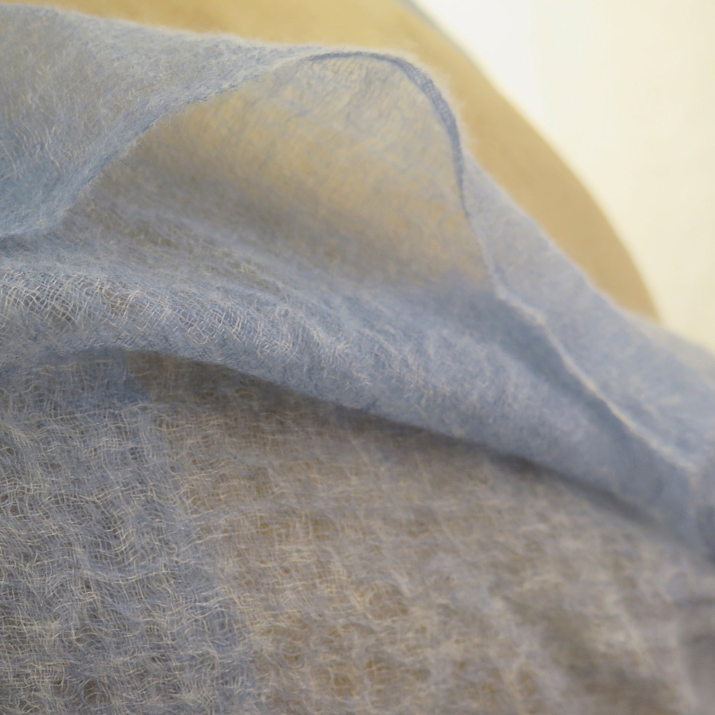 Light Blue Cashmere Scarf | Ultra light Mongolian Cashmere | All season wrap
