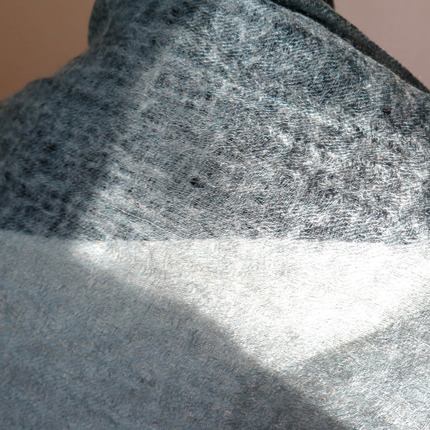 Blue Cashmere Scarf | Ultra light Mongolian Cashmere | All season wrap