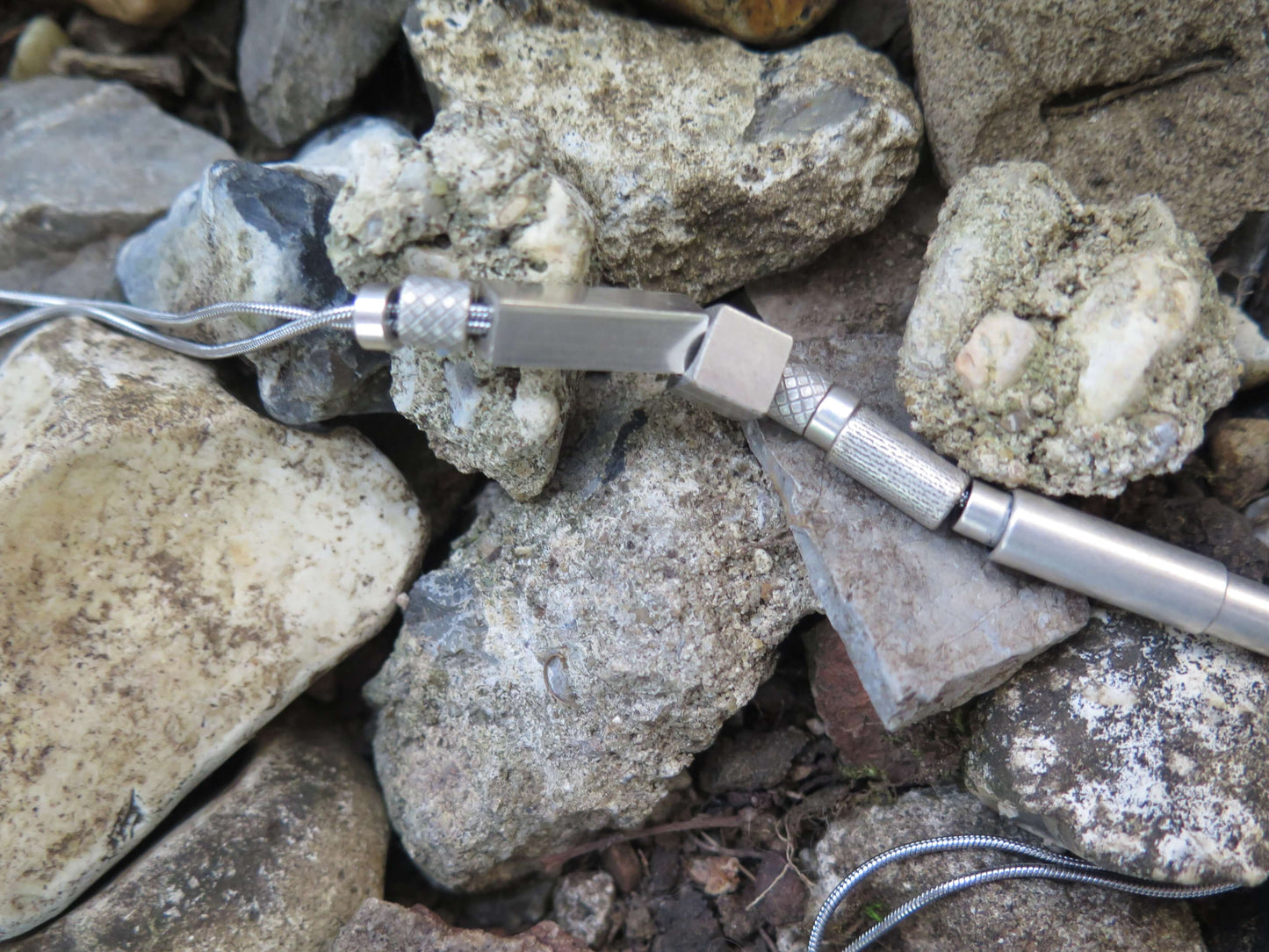 Origins silver #2  | Stainless steel and silver plate necklace