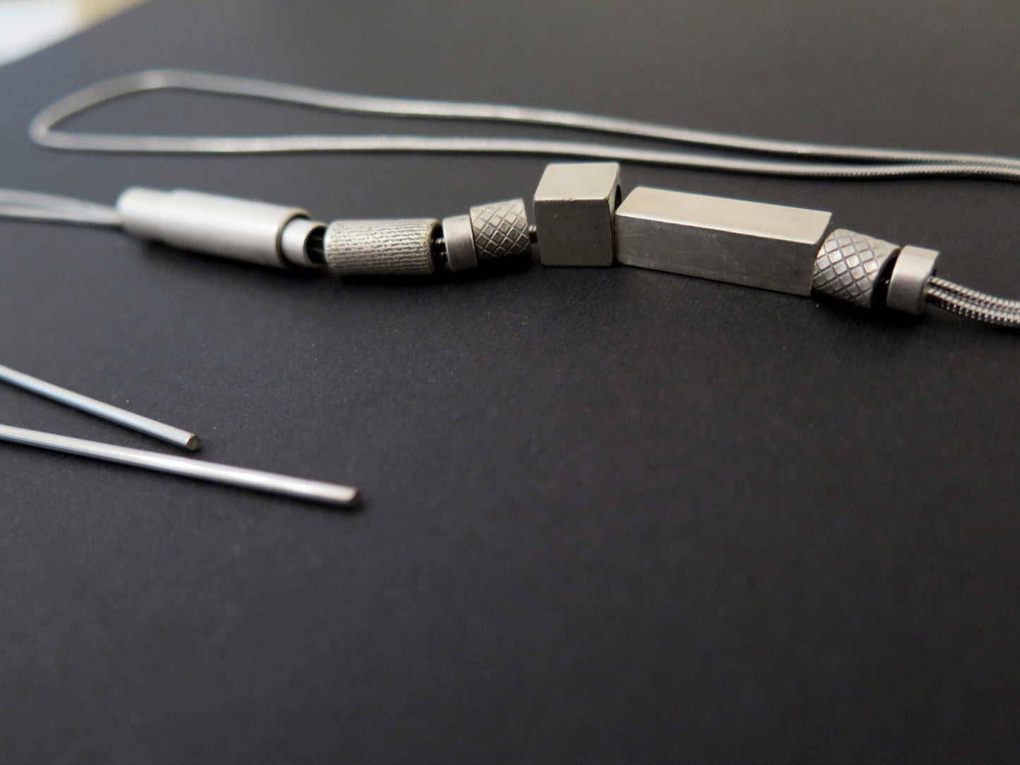 Origins silver #2  | Stainless steel and silver plate necklace