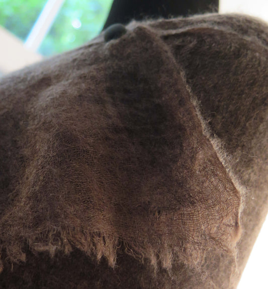 Dark Brown Cashmere Scarf  | Ultra light Mongolian Cashmere | All season wrap