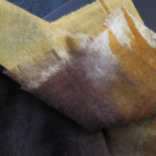 Algae Pollen Japanese Watercolour Cashmere Scarf  | Ultra light Pure Mongolian Cashmere | All season wrap (Copy)
