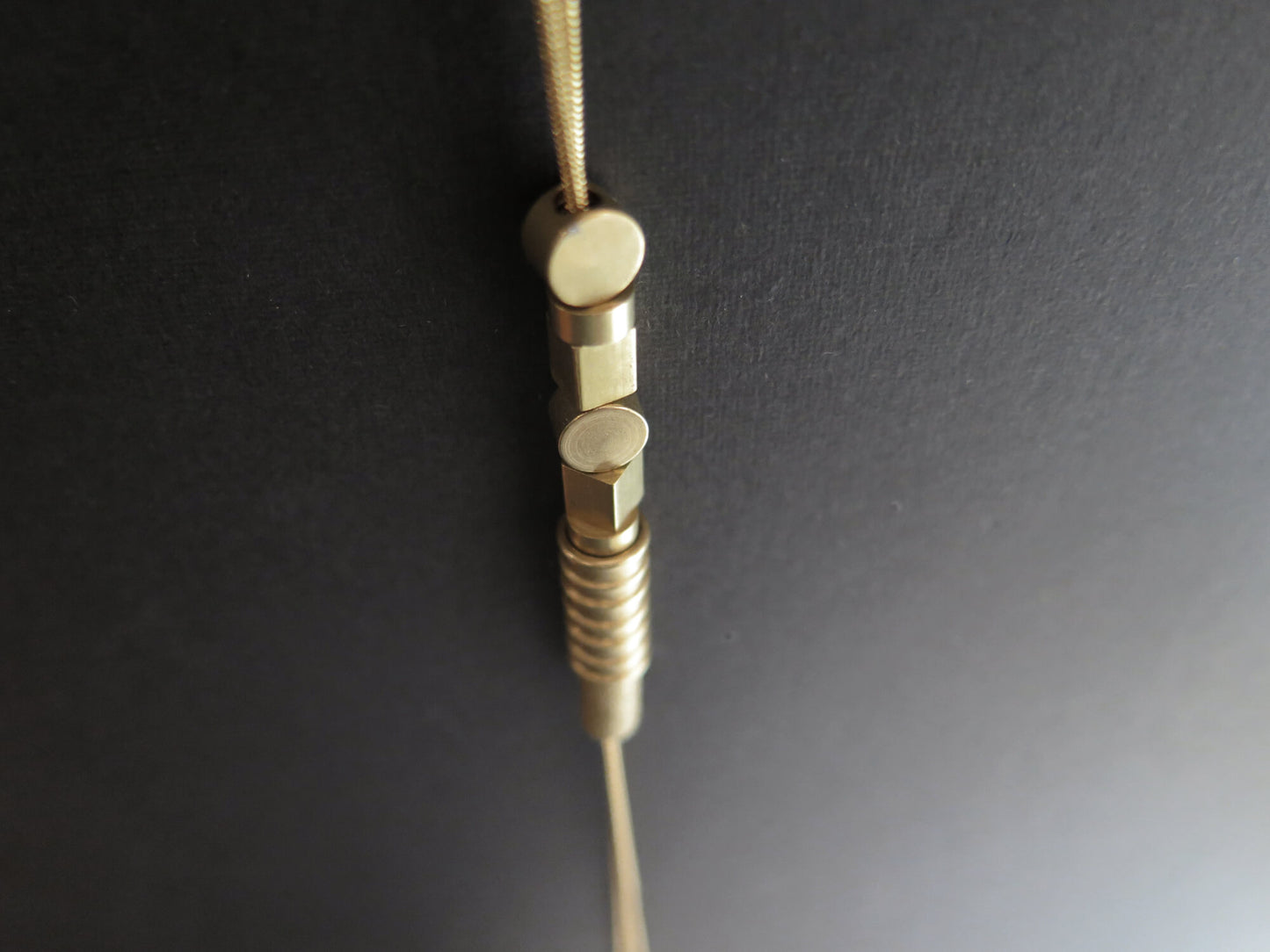 Origins gold #1 | Raw brass and gold plate necklace