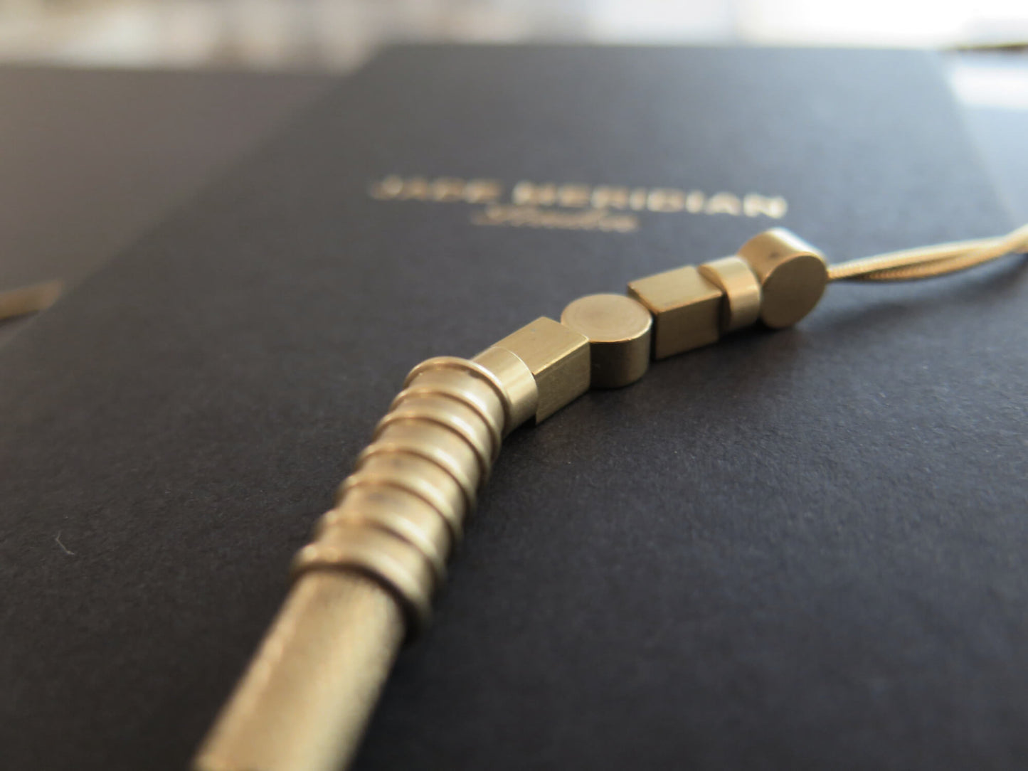 Origins gold #1 | Raw brass and gold plate necklace